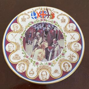 Caverswall 卡弗斯沃尔 1983年 英国女王登基30周年纪念碟 限量盘