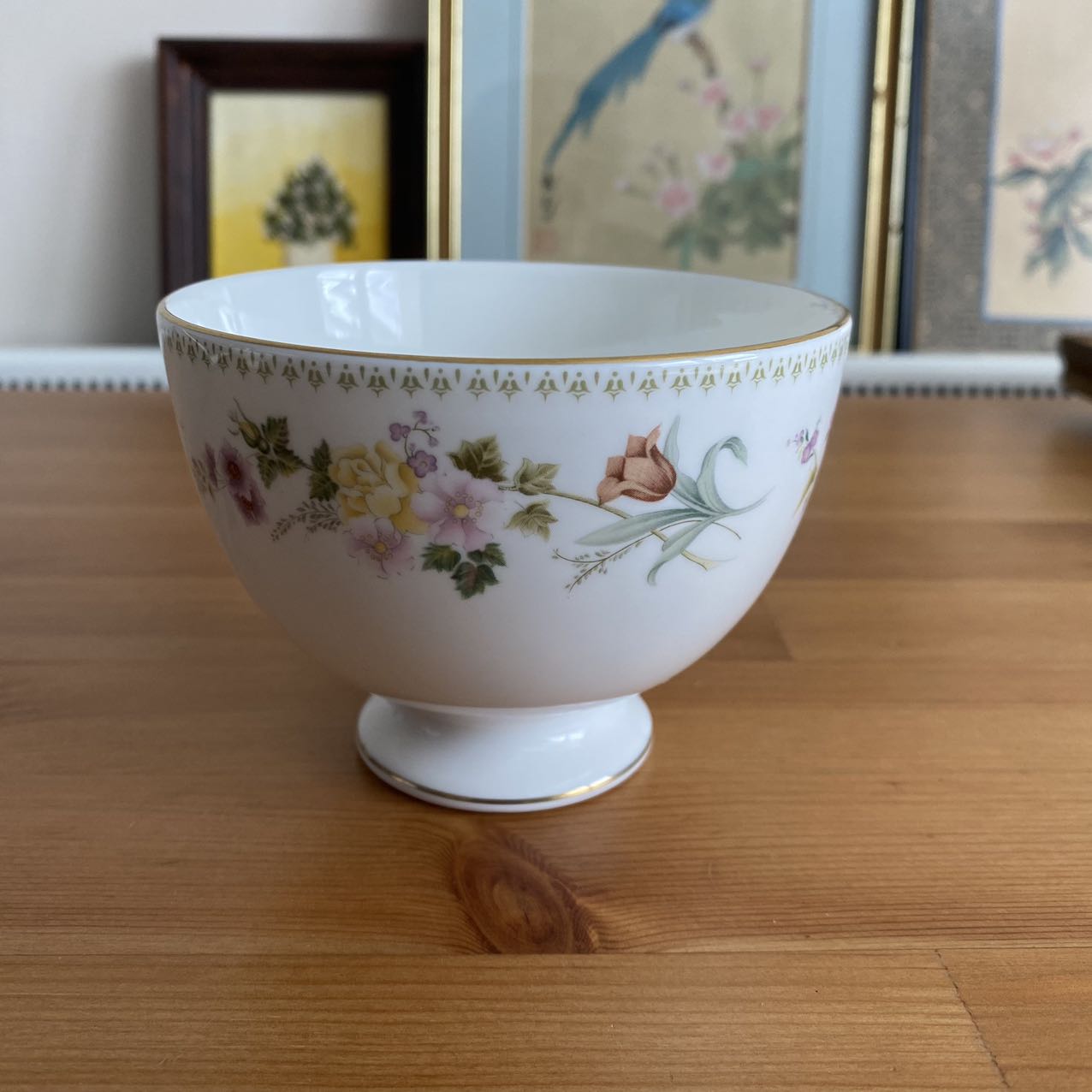 Wedgwood 韦奇伍德 Mirabelle 描金骨瓷中古糖碗 英国下午茶糖缸