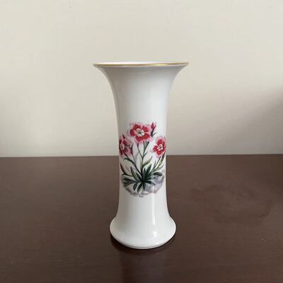 Royal Worcester 皇家伍斯特 英国中古描金骨瓷直筒花瓶 花卉笔筒