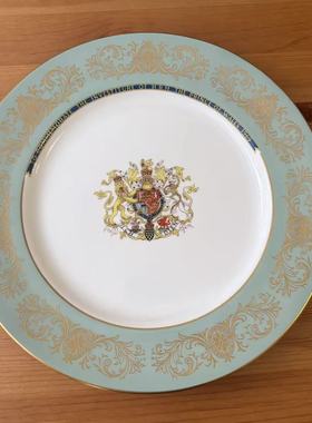 AYNSLEY 安兹丽 1969年威尔士亲王 H.R.H 授衔纪念瓷碟限量收藏盘