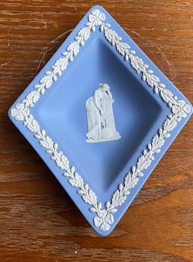 Wedgwood 韦奇伍德 Jasperware 玉石浮雕菱形赏盘 神话人物收藏碟