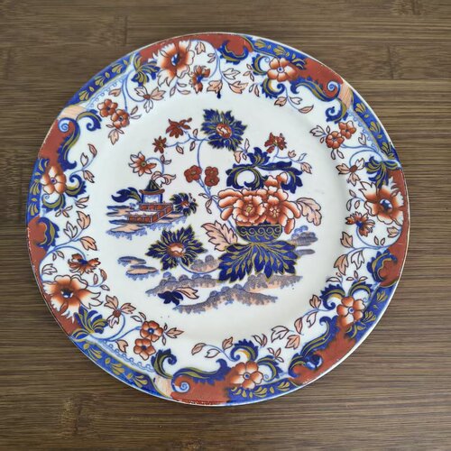 Minton 明顿 19世纪伊中国风万里 Amherst Japan 手绘古董收藏盘