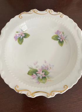 Royal Albert 皇家阿尔伯特 Mayflower 五月花描金花边小碟骨瓷盘