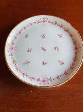 AK Kaiser 凯撒 德国中古花卉小圆碟 Vintage收藏摆件碟 装饰瓷盘