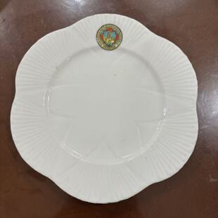 Shelley 雪莱 1913-1926年 百年古董手绘徽章纪念花边碟 装饰赏盘