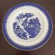 Royal 皇家伍斯特山水楼阁收藏瓷盘 1880年古董青花碟 Worcester