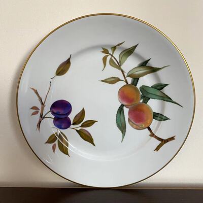 Royal Worcester 皇家伍斯特 1961年描金水果 中古蛋糕盘 甜品碟