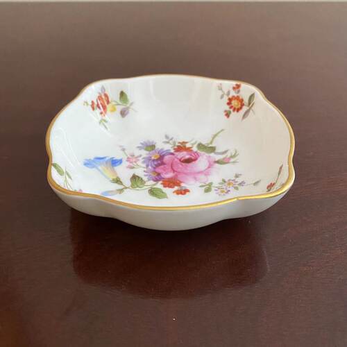 Royal Crown Derby 皇家皇冠德比  英国花束装饰收藏方盘 首饰碟