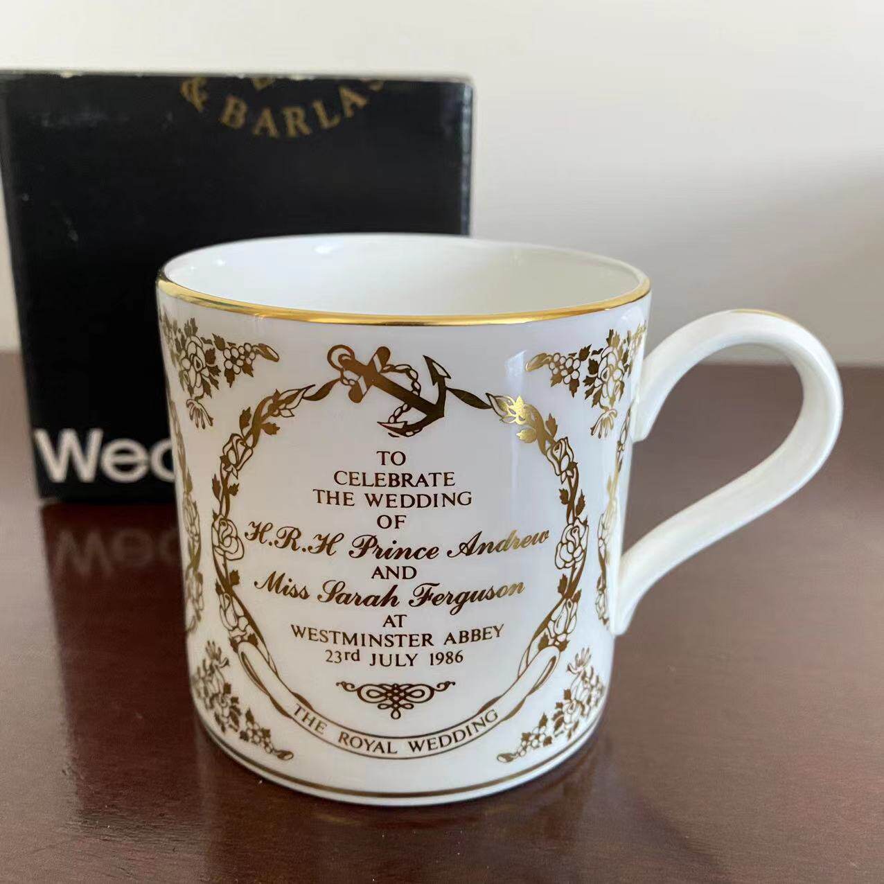 Wedgwood 韦奇伍德 1986年安德鲁 皇家婚礼纪念收藏杯 限量马克杯