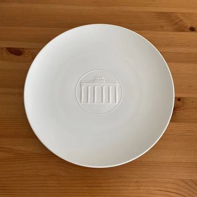 KPM 皇家柏林 德国 Berlin 勃兰登堡门浮雕收藏瓷碟 玄关摆件赏盘