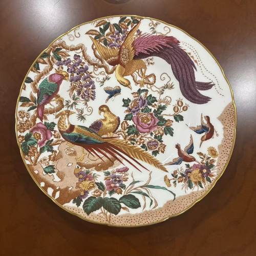 Royal Crown Derby 皇家皇冠德比 1978年百鸟朝凤 皇家孔雀收藏盘