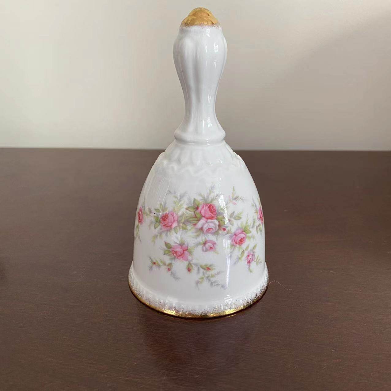 Paragon 帕拉贡 Victoriana Rose 手摇铃铛 维多利亚玫瑰骨瓷餐铃
