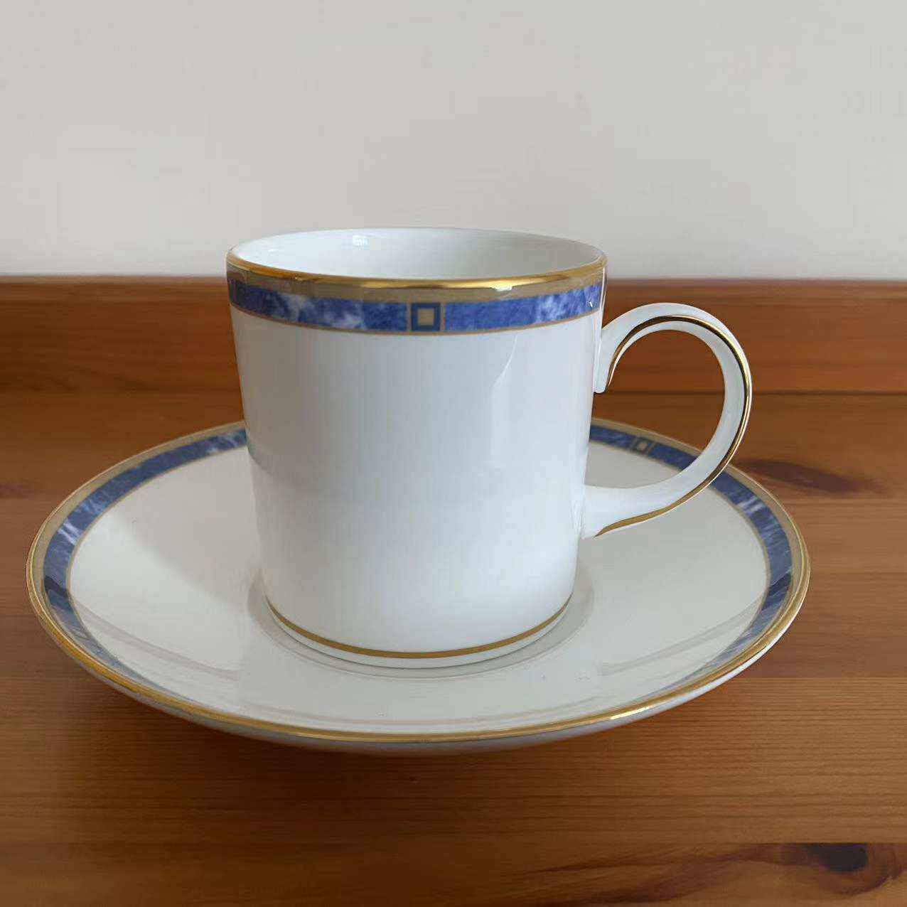 wedgwood韦奇伍德 cantata 1993年描金意式咖啡杯 英国优雅午茶杯