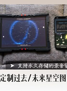 理科生硬核浪漫送男友老公生日礼物异地恋定制NFC留声星空相框