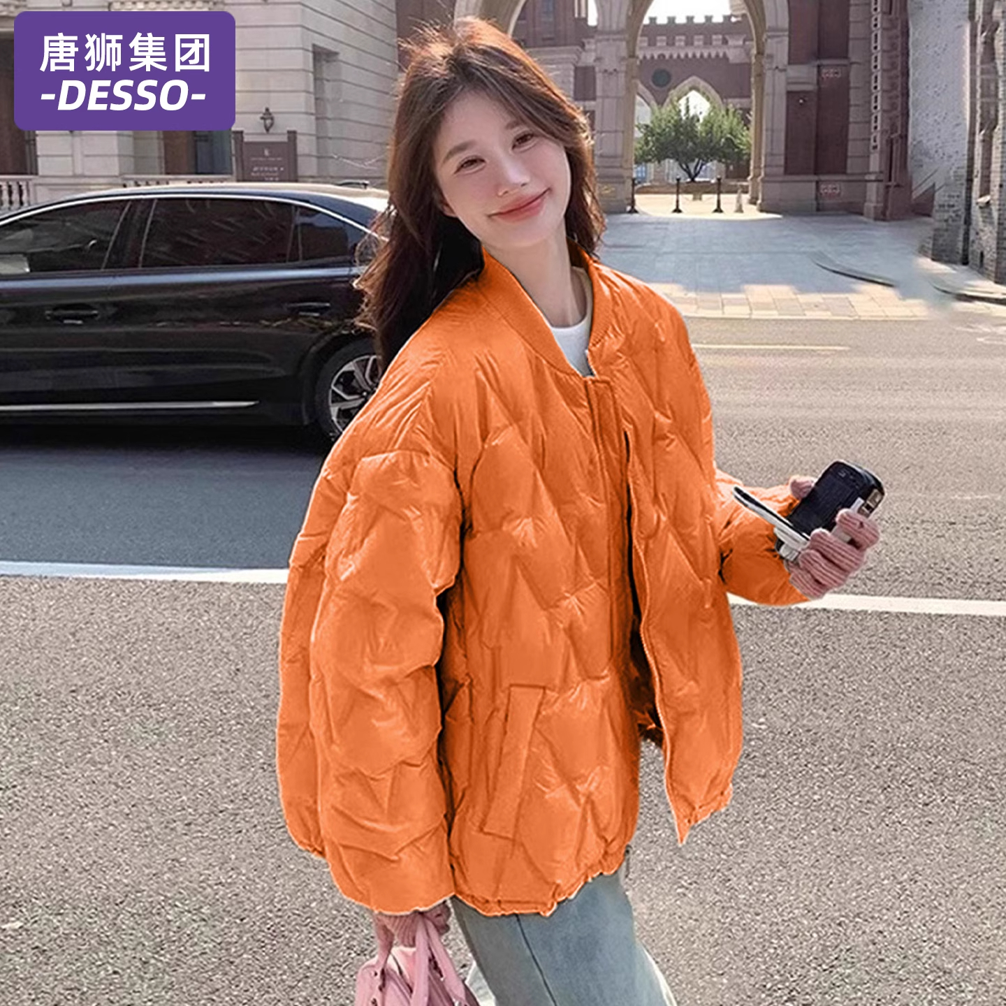 唐狮集团羽绒棉服女冬季加厚外套