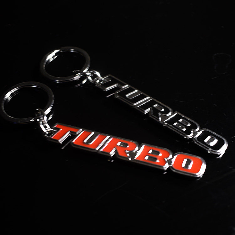 TURBO涡轮钥匙扣 涡轮增压钥匙扣 改装英文金属钥匙扣英文标