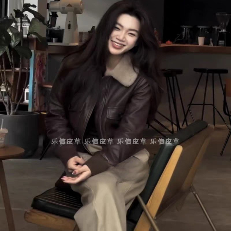 真皮新款绵羊皮皮衣短款加厚外套