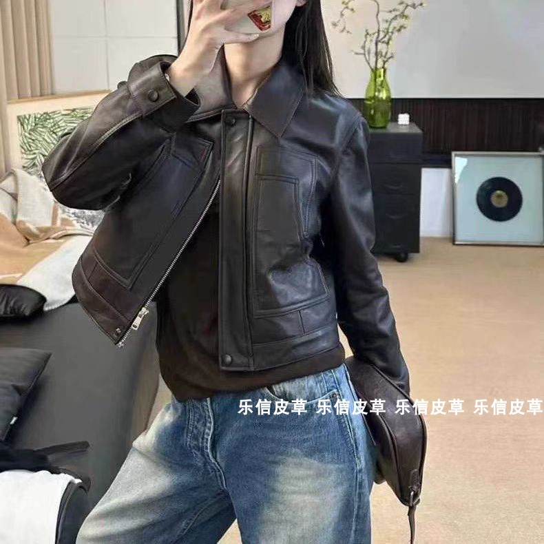 机车2024新款秋冬皮衣外套高级感