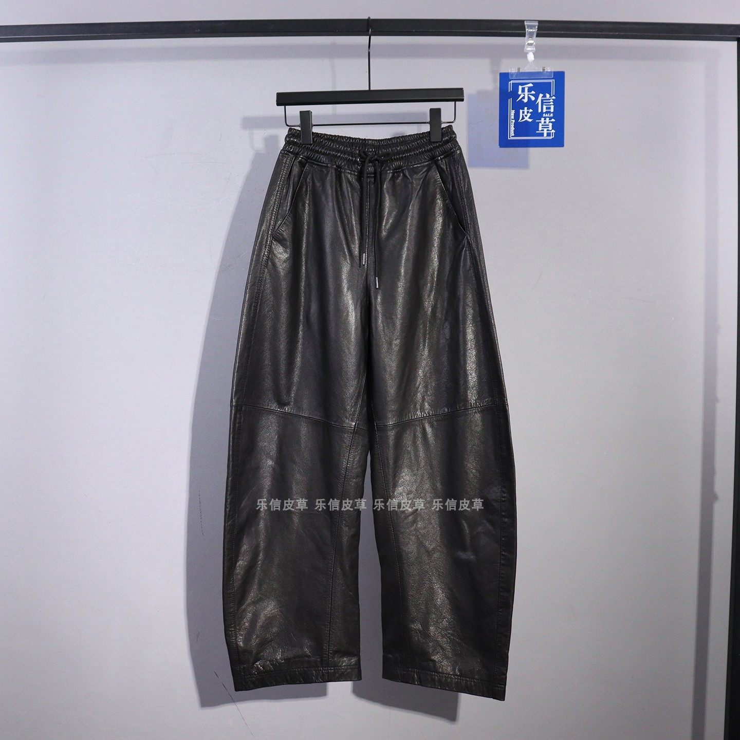 新款真皮皮裤女油蜡皮时尚百搭显瘦气质弯刀裤高腰修身显瘦阔腿裤,女装/女士精品,皮衣,淘宝优惠券,粉丝福利购,淘宝优惠卷