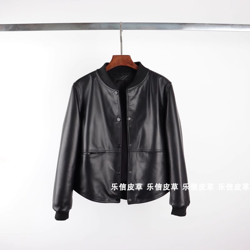 秋季夹克宽松显瘦小外套真皮皮衣