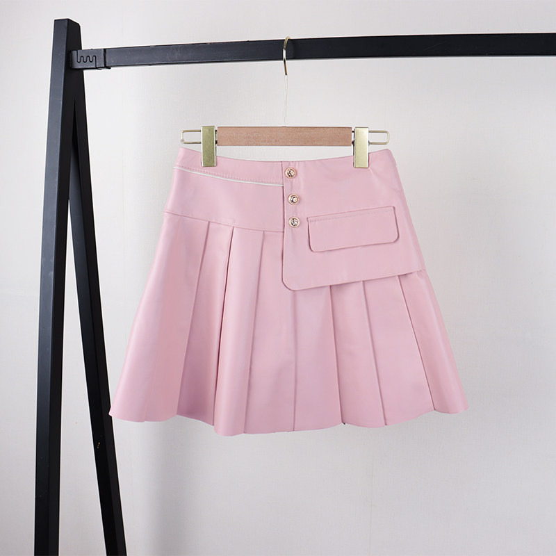 2022春季新款真皮皮裙女短款绵羊皮百褶裙多色青春活力百搭显瘦潮,女装/女士精品,半身裙,淘宝优惠券,粉丝福利购,淘宝优惠卷