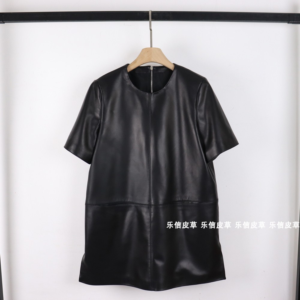 通勤A型真皮绵羊皮纯色绵羊皮