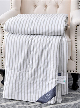 杉杉家纺色织棉花被QFS-12026纯棉印花被子QFS-16632保险礼品定制