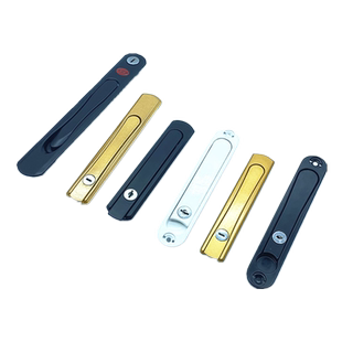 金刚网纱窗把手锁平开推拉折叠齿轮执手隐藏式传动把手带钥匙拉手