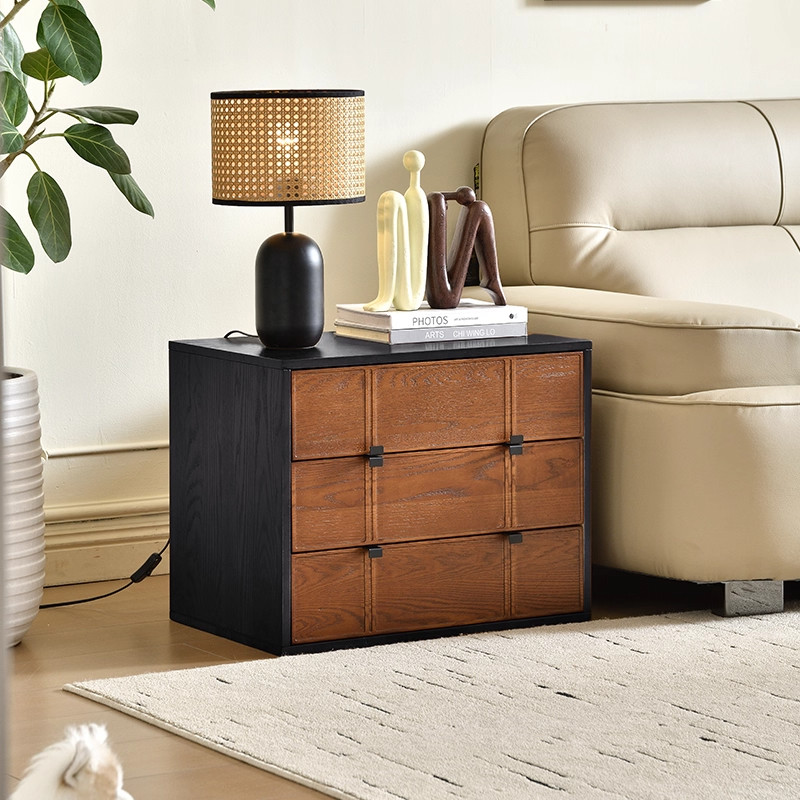 中古风实木斗柜餐厅边柜储物柜