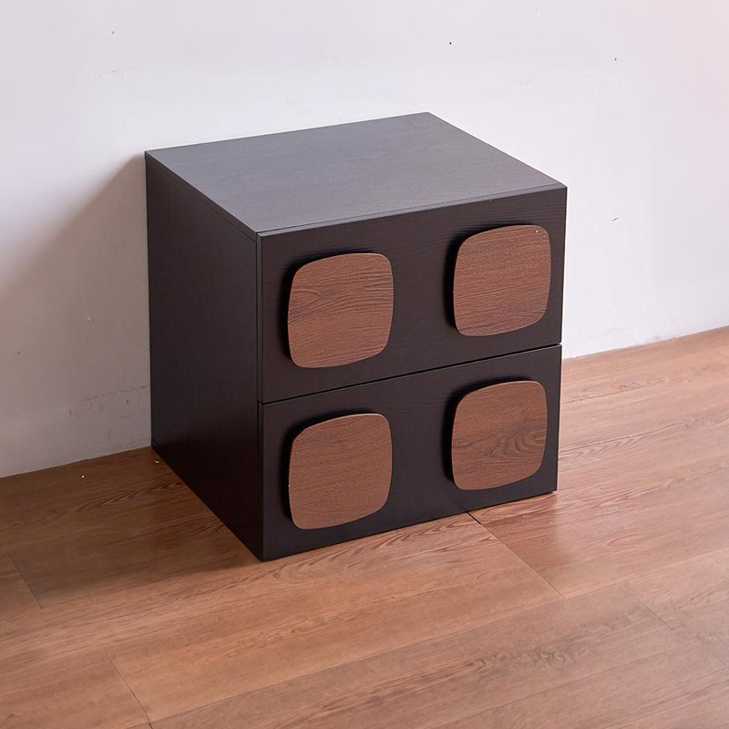 中古风实木斗柜卧室卡门床头柜