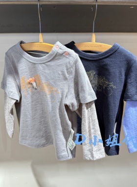 YQ2111250 小江南童装2026春装新款男童女长袖T恤 295