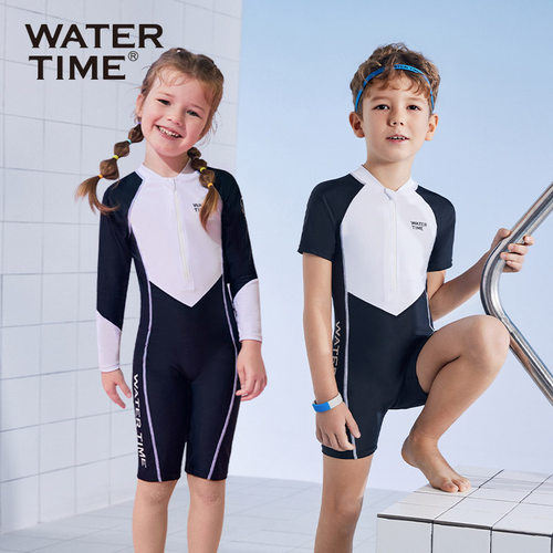 WATERTIME儿童泳衣男女连体泳装