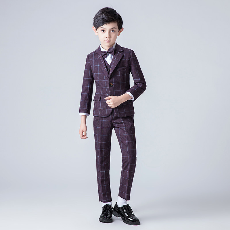 男童礼服三件套装2019新款男孩小西装儿童钢琴演出服花童主持人秋在类目 童装/婴儿装/亲子装, 外套/夹克/大衣, 西服/小西装中 - 来自Buy2taobao.com提供专业的淘宝代购服务