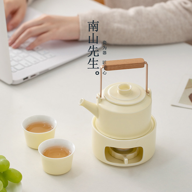 南山先生栀月温泡茶炉陶瓷泡茶炉家用煮茶壶泡茶炉煮茶轻奢提梁温