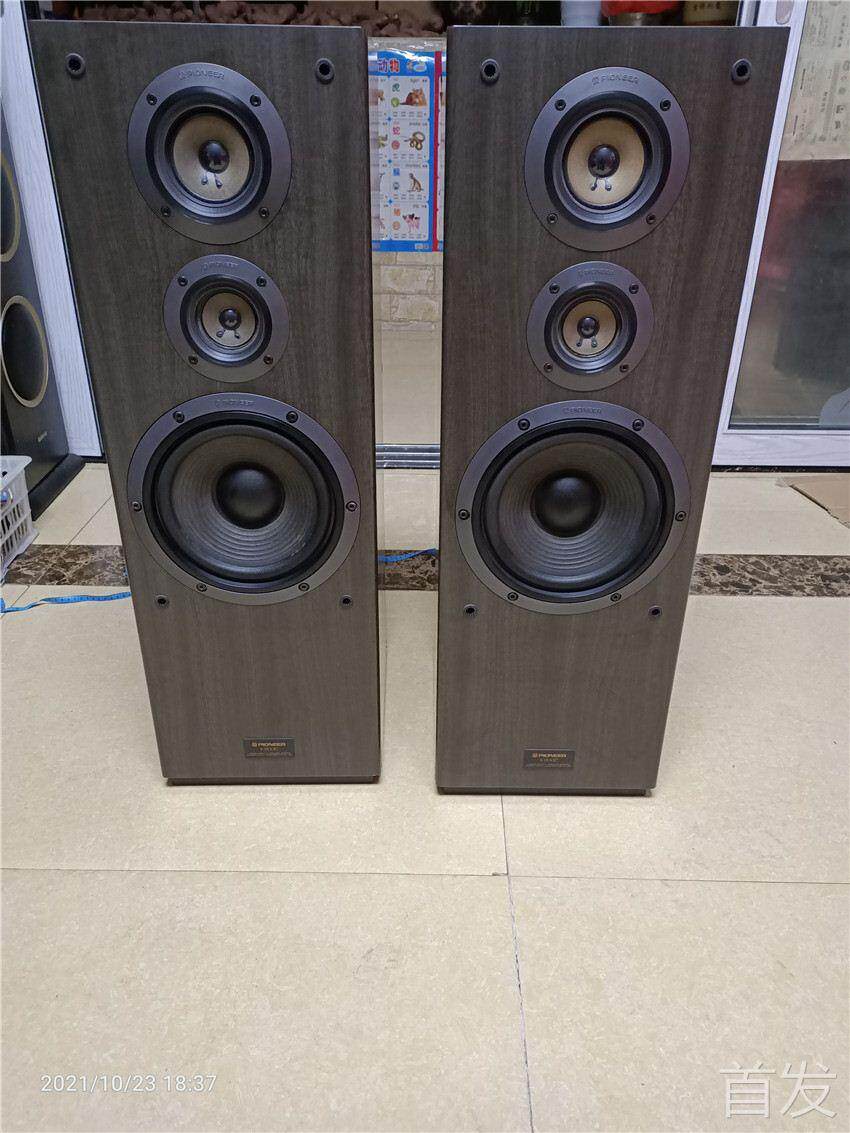 二手日本进口音箱 先锋S-J700D 三分频8寸家用落地音箱大功率120w
