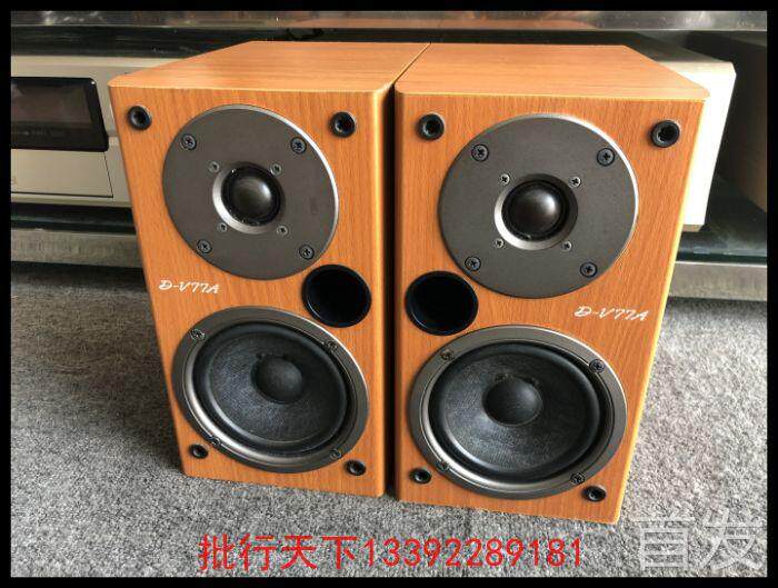 二手原装进口ONKYO/安桥 D-V77A 小书架音箱一对..