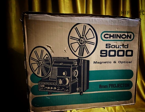 Подержанный инвентарь японских кинопроекторов CHINON Qineng 9000, неиспользованный