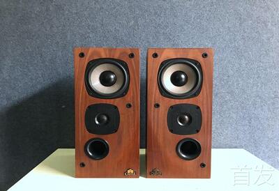二手原装英国CASTLE城堡TREBLE TAY发烧HIFI书架音箱 实木皮外壳.