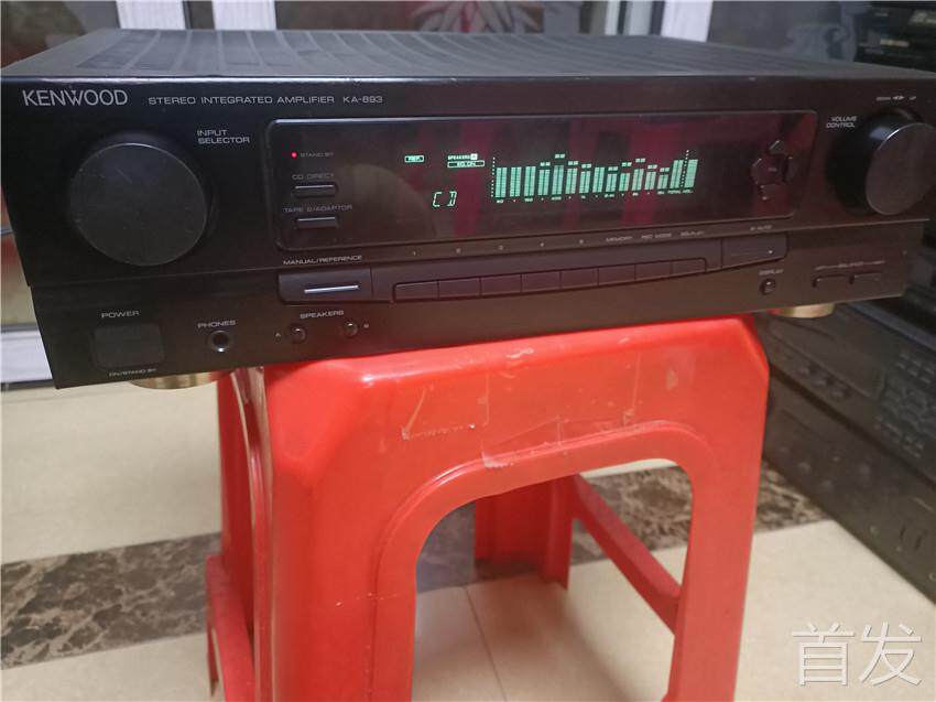 进口功放机 建伍 KA-893 纯音乐功放机家用 自带电子均衡器大功率