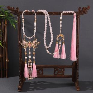 国风古风平安原创汉服配饰中式璎珞明制马面蝴蝶项链流苏背云长款