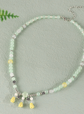 汉服软璎珞古风玲花项链吊坠坦领宋制璎珞简约古装汉服旗袍配饰女