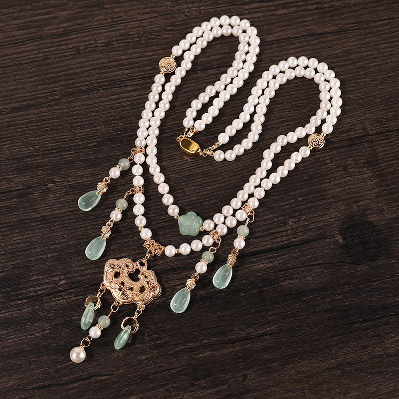 2024新中式复古软璎珞百搭项链马面裙汉服配饰小清新中国风男女款