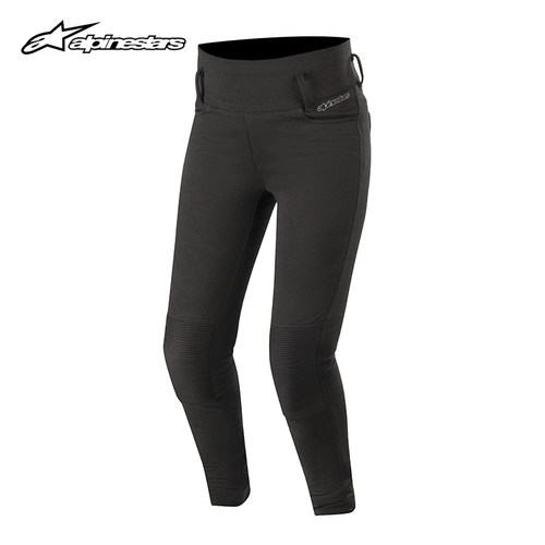 弹力紧身a星女士机车裤