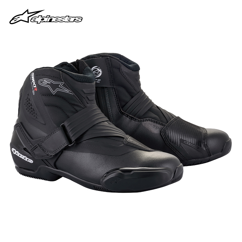 a星摩托车靴SMX-1 R V2防摔休闲通勤机车靴摩托鞋短途骑行短靴男