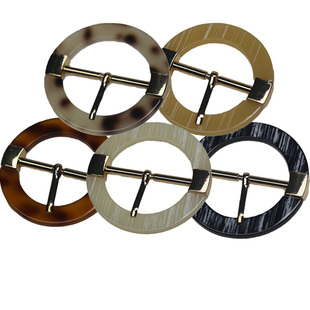 皮带扣衣角扣丝巾扣腰带头醋酸金属装饰圆形日字扣风衣调节箱包女