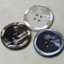 四眼珠光仿贝母贝壳黑白西装 西服纽扣子外套大衣毛呢风衣男女开衫