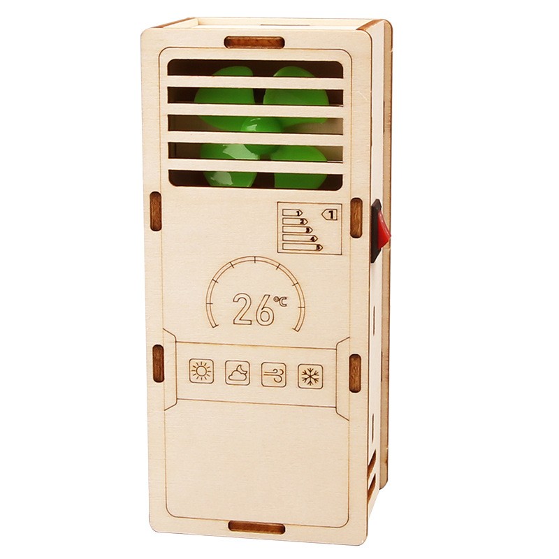 立式空调模型科技小制作小发明儿童手工拼装玩具电动风扇材料作品