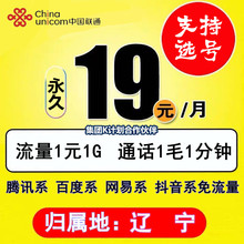 辽宁锦州朝阳盘锦辽阳铁岭葫芦岛4G5G联通手机电话卡流量卡快递卡
