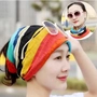 Turban nữ baotou phần mỏng ngoài trời mùa hè băng lụa thoáng khí áo chống nắng mui xe nữ baotou che mặt tháng mũ mùa hè - Kerchief / Earflap khăn bịt mặt chống nắng