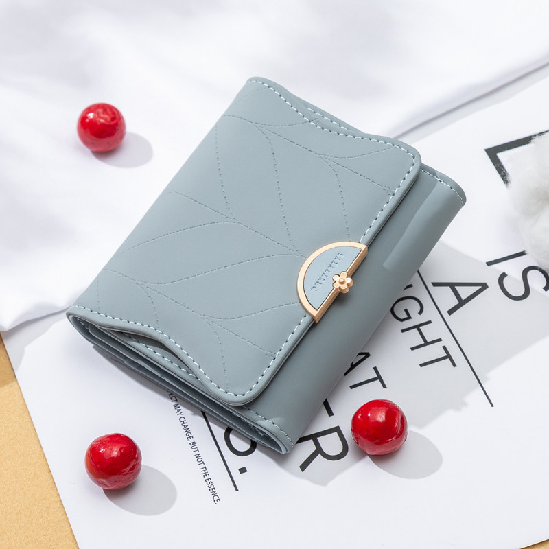 纪姿2020新款时尚韩版可爱小钱包女士短款多功能折叠零钱包ins潮